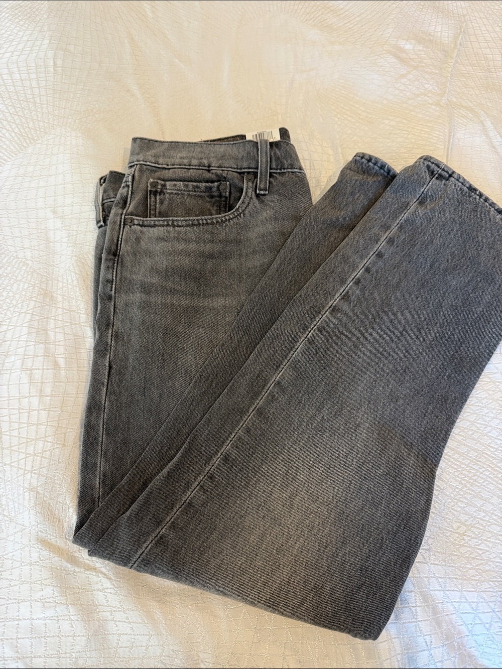 Levi's Hi-Ball Roll High-Rise Straight Jeans - Charcoal Black Wash